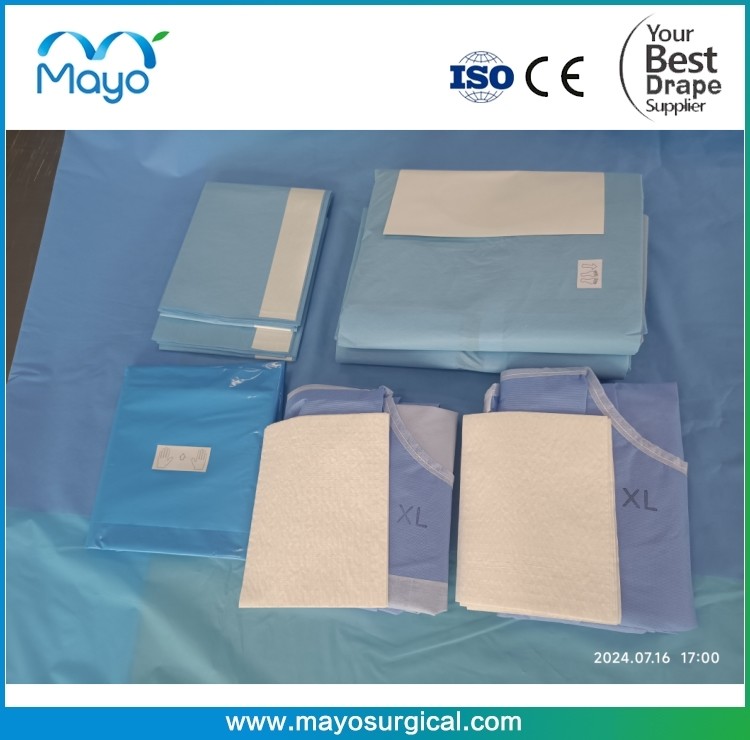 CE ISO Approved Craniotomy Disposable Surgical Neurology Drape Pack