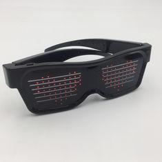 China USB Interface Charging LED Glowing Glasses Polymer Battery Powered factory