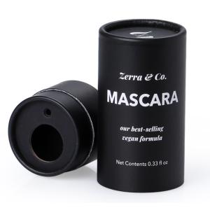 China Drop Bottles Rigid Cardboard Cylinders With White Ink Black Printed on sale