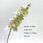 Colorful Artificial Vanda Orchid Branches 67 cM For Indoor Decor Flower