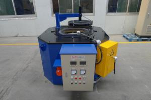 China 1200KG Blue Tilting Electric Crucible Melting Furnace For 280 Kg/H Iron Steel Outshell factory