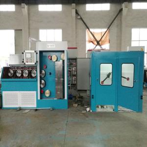 PLC Copper Wire Production Line Fully Automatic Dual Reel Take Up Horizontal