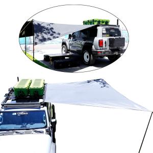 China Universal Waterproof Retractable RV SUV Car Side Awning for Camping on Car Roof Rack factory