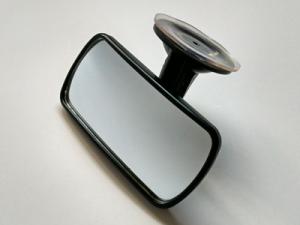 China Sucker Type Back Baby View Mirror 13 X 6.5 Cm Shatterproof Acrylic Glass factory