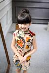 2016 Fashion Girl Kid's Chinese Style Dress Cheongsam Cute dress
