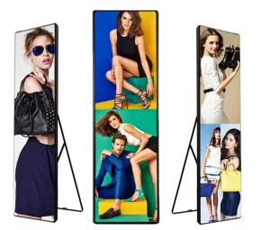 China IP40 RGB Floor Standing Smart Led Poster Display For Advertising P2 P2.5 P3 640x1920mm factory