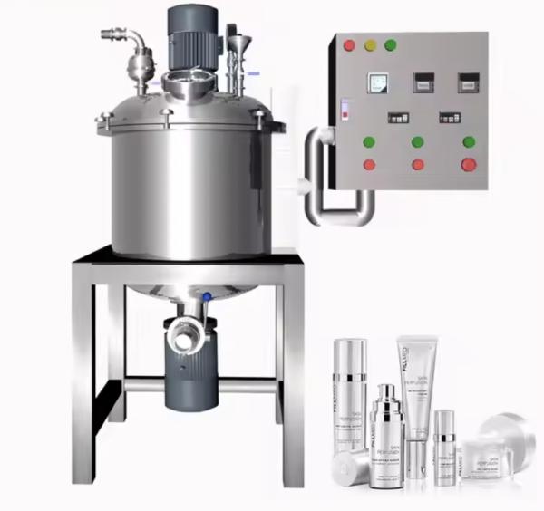 20L - 200L Stainless Steel Vacuum Emulsifying Machine cosmetic high shear