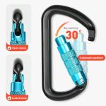 25kN Hammock Aluminum 0 Shape Carabiners Versatile for Camping and Outdoor