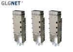 Integrated Female QSFP Cage Assembly Single Port 13.7 Mm Cage Height