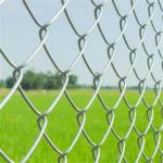 Galvanized Plastic Coated Chain Link Fence 8 Foot Waterproof