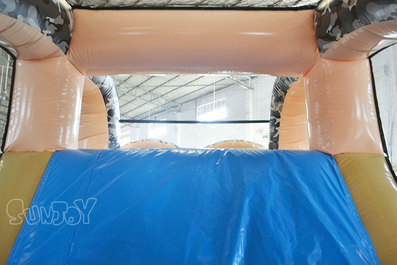18M Camouflage Inflatable Obstacle Course Bounce House