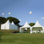 Aluminum Alloy Frame White Canopy 5X5m Pagoda Event Tent For Sale