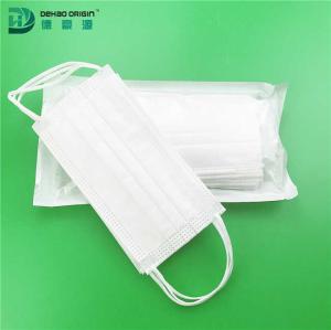 China Three Layers 25gsm White Disposable Surgical Mouth Mask factory