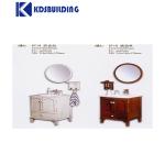 Bathroom Wall Counter Wash Basin Wooden Cabinet With Mirror, Cabinet Under The