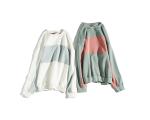 mens crewneck sweatshirt custom splicing cotton sweatshirt without hood