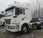 White Shacman Brand Used Tractor Trailers 350hp Euro V Manual Diesel 2017 Year