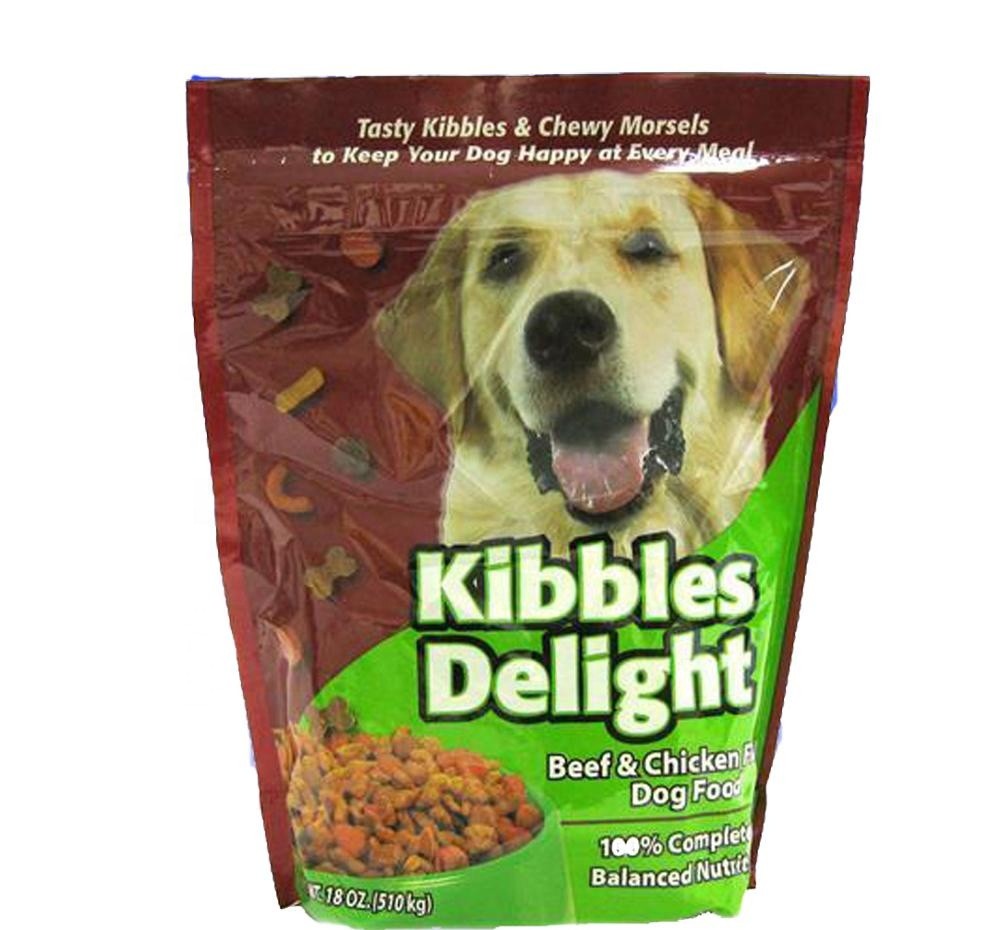 High Quality Factory price small water Aluminum Foil Zipper plastic bag food grade for Pet food packing
