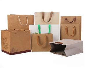China Greaseproof 21*11*27cm Printed Shopping Bag factory