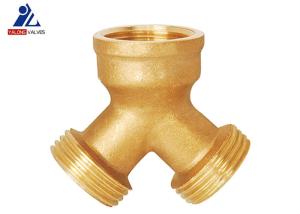 China Male X Male X Female Brass Y Hose Connector HPb 57-3 Y Fitting Brass factory