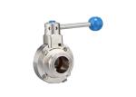 SMS Sanitary Butterfly Valves SS304 / SS316L Manual Butterfly Valve