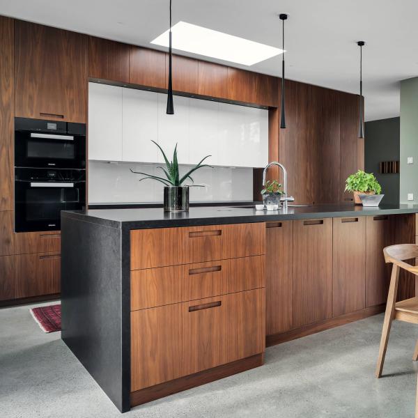 Complete Modern Kitchen Matt Small Wood Cabinet Handless