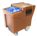 Food Grade LLDPE 125L Commercial Ice Caddy On Wheels