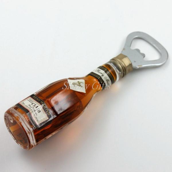 Shinny Gifts Whiskey Bottle Shape Bottle Opener Magnet Sticker Promo Gifts