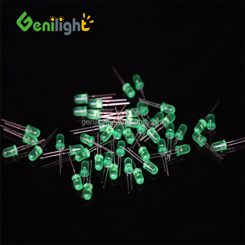 3mm LED Light Bulb Emitting Diode Green for Stable and Consistent Performance