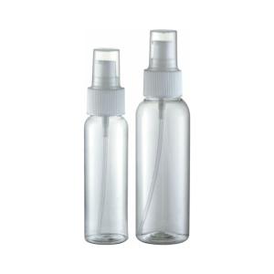 China 60ml 120ml Round Spray Pump Bottle 2oz Transparent Plastic PET Spray Pump Bottle factory