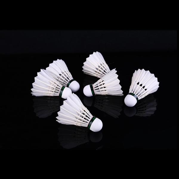 China Player Grade Duck Feather Shuttlecock With Small Curvature factory