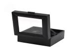 Six - Pack Black Pu Leather Watch Collection Box Customized Size ROHS Approval