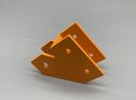 Lightweight And Durable Solar Panel Aluminium Profile Black Orange Customized