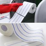 12x42cm Microfiber Cleaning Mop White Fabric Blue Stripes Non-Woven Cloth