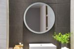 Golden Metal Framed Makeup Mirror for Home Hanging Decorative in Fitness Gym