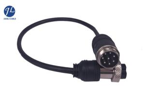 China GX16 7 Pin Aviation Cable For Bus Security Camera System Single Shielding factory