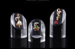 Elegant Acrylic Display Stands Anti Corrosive Plexiglass Cosmetic Ring Stand