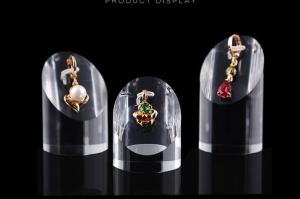 China Elegant Acrylic Display Stands Anti Corrosive Plexiglass Cosmetic Ring Stand factory