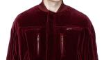 Mens Ruche Sleeve Winter Cotton Velvet Jacket