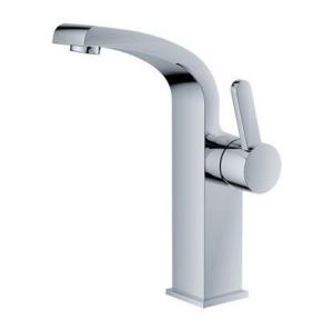 China Contemporary Single Handle Basin Mixer Faucet , Deck Mounted Bathroom Sink Mixer factory