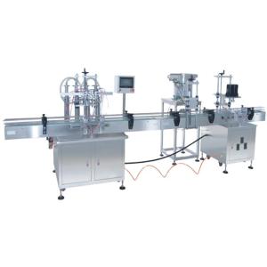 China Full Automatic Bottle Filling Capping And Labeling Machine lines on sale