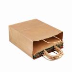 Kuaima Eco Friendly Brown Paper Kraft Bags Bulk Carrier With Twisted Handle