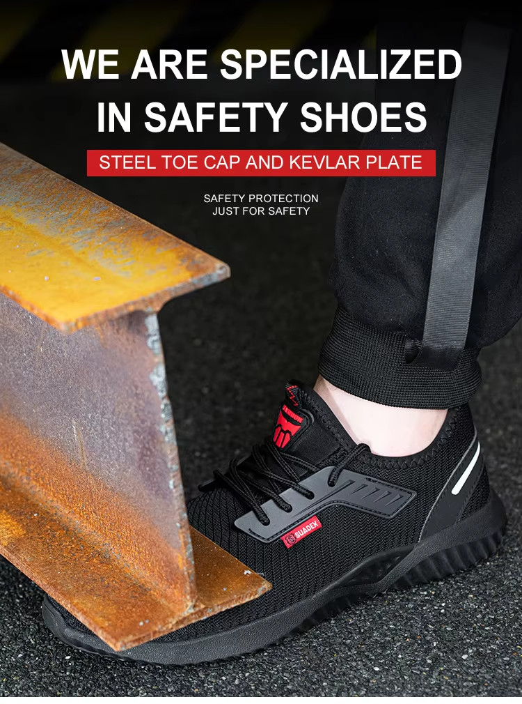 Mens Casual Steel Toe Shoes , Sport Style Safety Shoes For Men Work