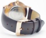 Brown Leather Strap Watches Ultra Thin Waterproof Watch Couple Japan Movt Quartz