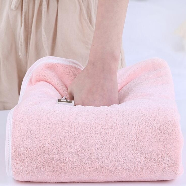 Thickened Microfiber Hair Towel Lightweight Coral Fleece Drying Towel