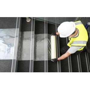 China 0.075mm SGS User Friendly Plasticover Temporary Carpet Plastic Floor Protector on sale