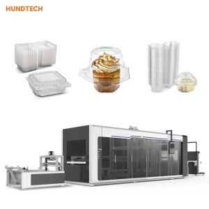 China Mutiservo PLC Food Packing Container Making Machine Picnics Boxes 0.15mm Thickness factory