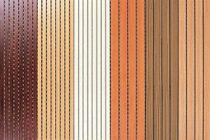 China Wooden Grooved Sound Proof Partition Walll for Meeting Room / Exhibition factory