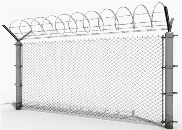 Galvanised and PVC Coated Chain Link Fence Prices For Wholesale， rust-resistant