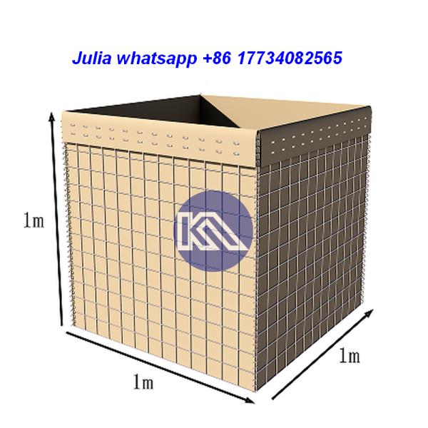 China Galvanized Steel Wire Defensive Barrier with UV Resistant Geotextile factory