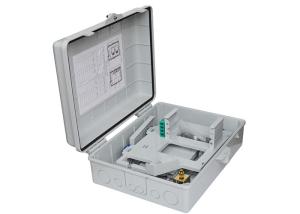 China 16 Ports Fiber Optic Termination Box , FTTH PLC Fiber Optic Splitter Box factory